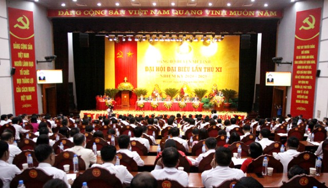 Đồng chí Phùng Thị Hồng Hà dự Đại hội Đảng bộ huyện Mê Linh 